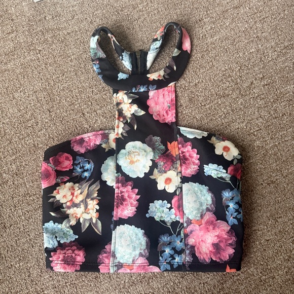 Halter Floral Top - Picture 1 of 3